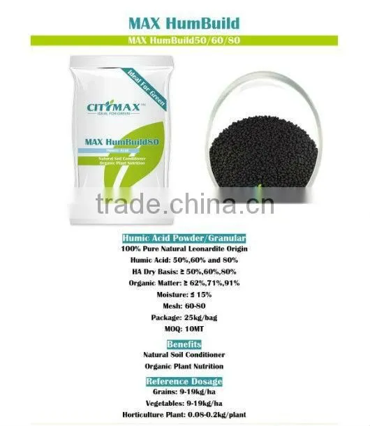 humic minerals humic acid powder organic fertilizer