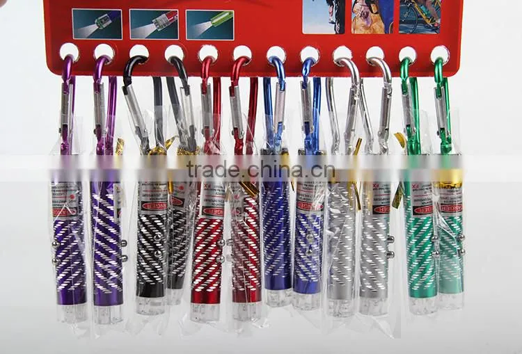 Wholesale Mini Metal Keychain Laser Flashlight