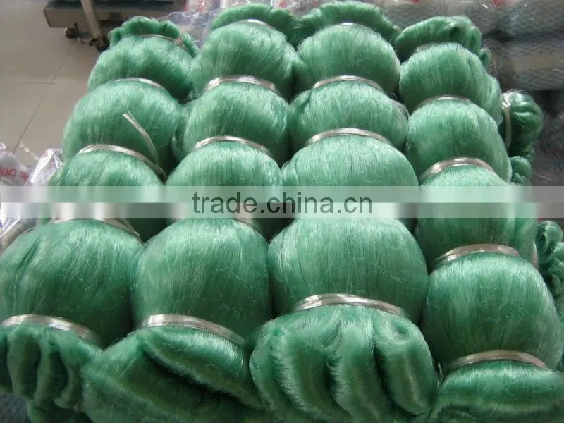 Double knot monofilament nylon Green fishing net