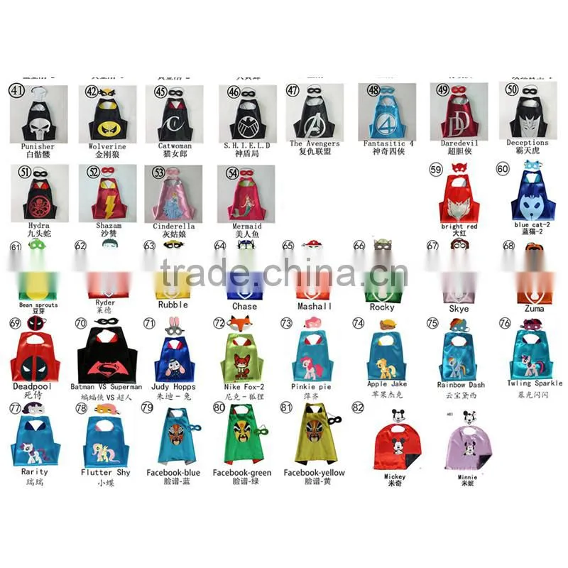 Wholesale Halloween cosplay costume Soft Felt Superhero mask for kids