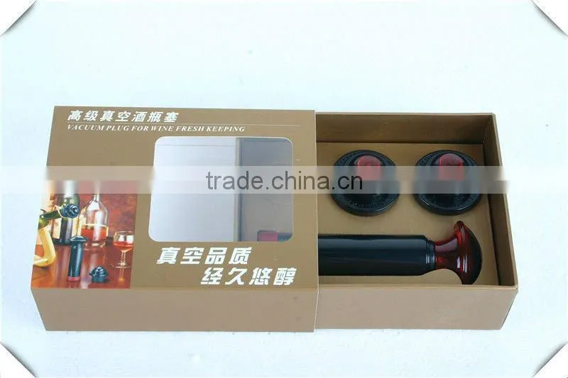 Pumpable Vacuum Bottle wine Stopper for promotion