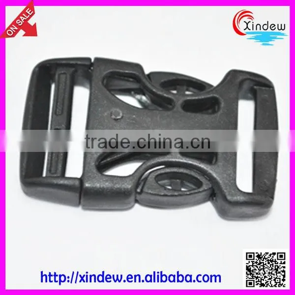 Black plastic schoolbag buckle, bag accessories, bag buckle (XDZY-001)