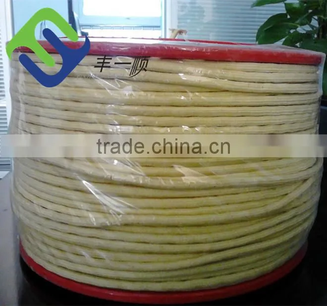 16 ply kevlar ropes/aramid ropes 2mm/marine used rope