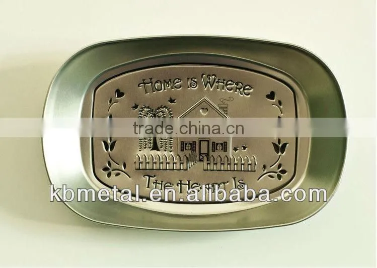 decorative metal fruit plates for gift