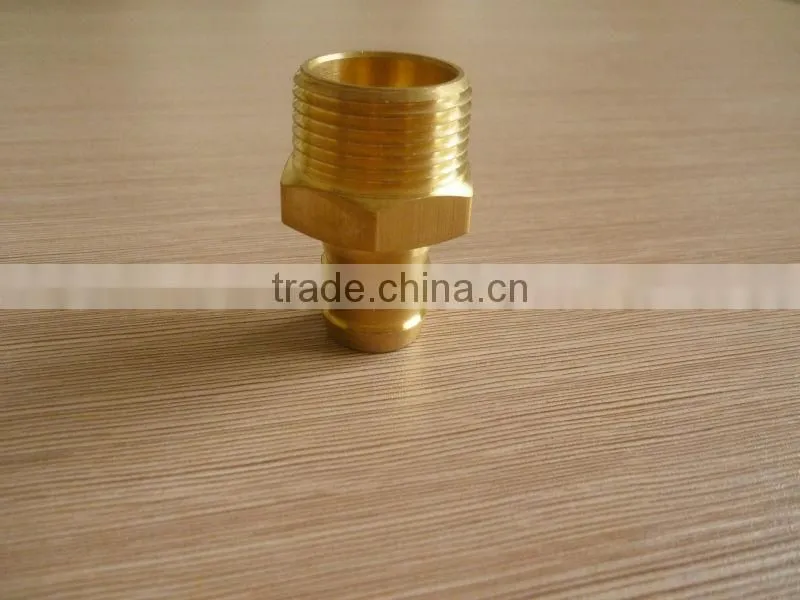 british taper outer-tbread cone sealing water pipe connector/high quality brass pipe connecror