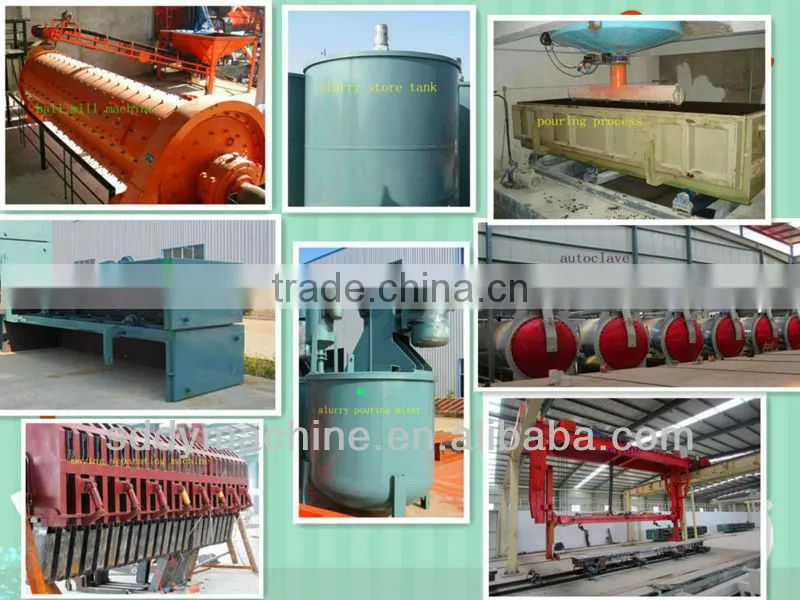 germany technical dongyue brand autoclave aerated concrete blocks production line