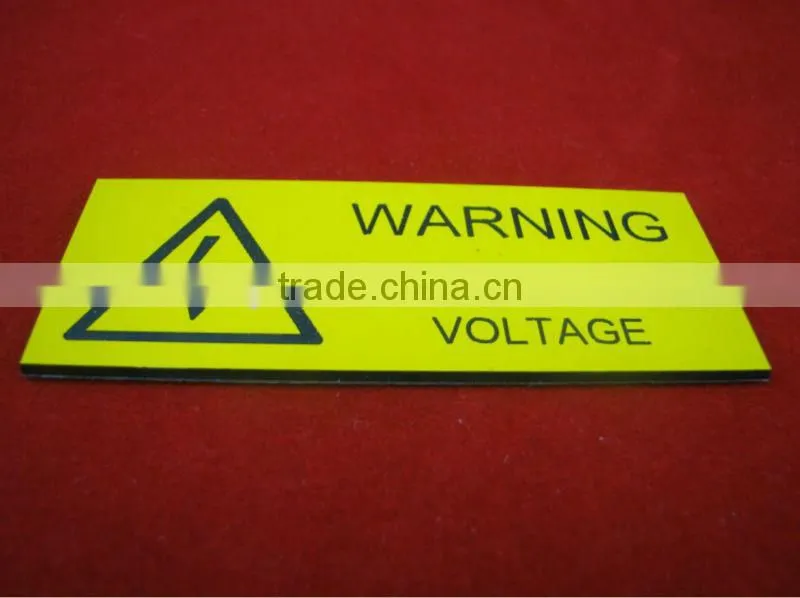 engraved ABS solar Label