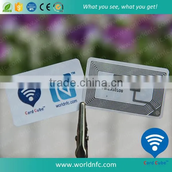 13.56MHz NTAG213 RFID NFC Sticker for advisement management