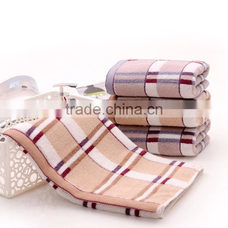 2015 wholesame fashion design china bath microfiber towels check face towels
