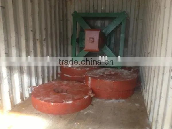 China Supplier Low Price Roller Tyre Gold Grinding Equipment, Gold Wet Pan Mill
