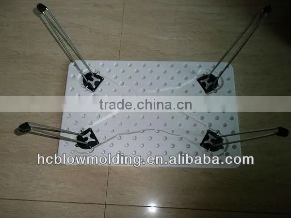 OEM Blow Molding Plastic Folding Table HDPE Folding Laptop Table Board Huizhou factory