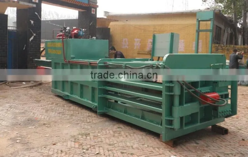 HD3-60T semi-automatic horizontal waste paper baler machine,cardboard baling press machine