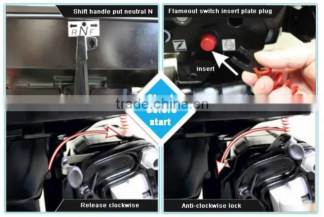 2 Stroke 9.8 hp Outboard Engine for Inflatable Boat