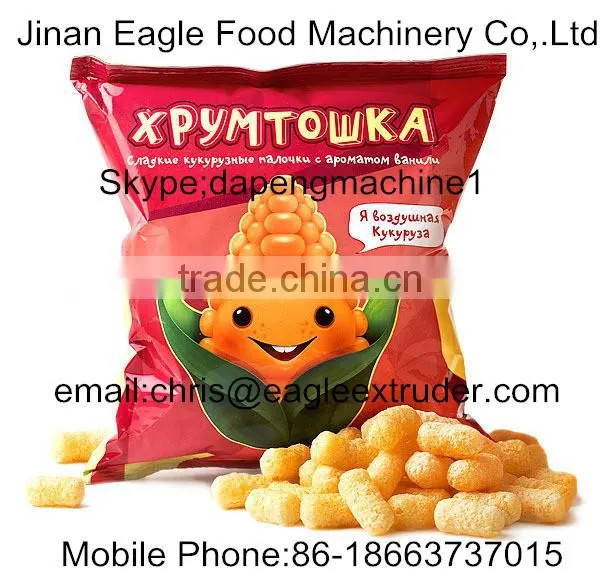 Automatic Corn Puff Snack Food Extruder Machine Production Line