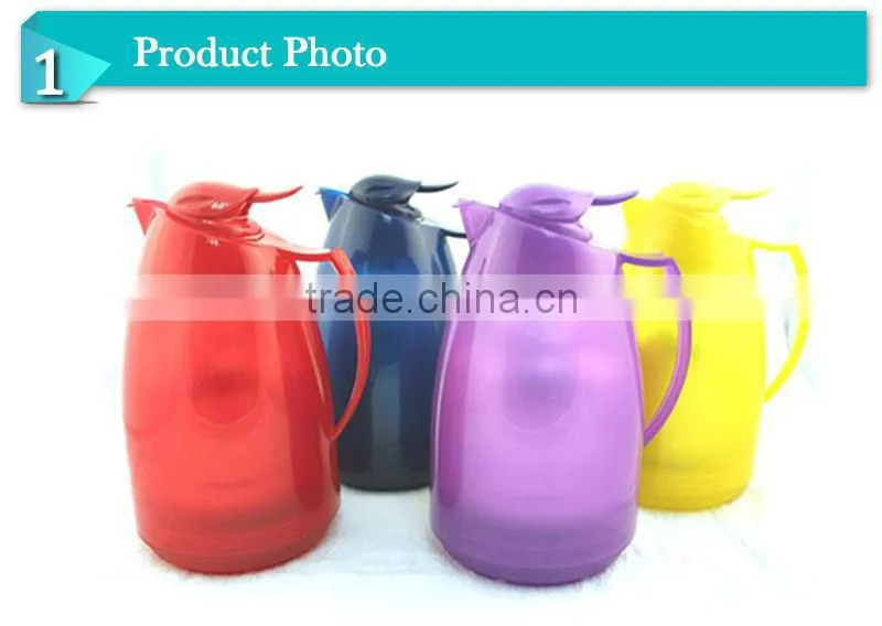Plastic outer glass liner insulated transparent coffee water bottle (JGAH)