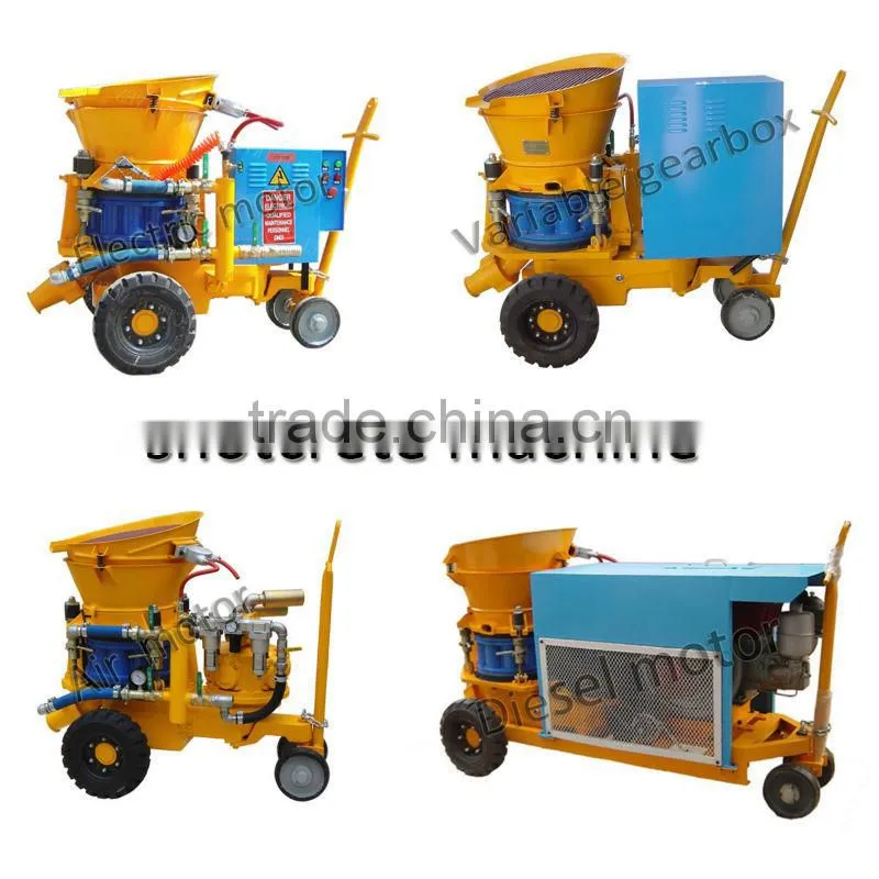 5m3/h diesel driven dry mix gunite shotcrete machine