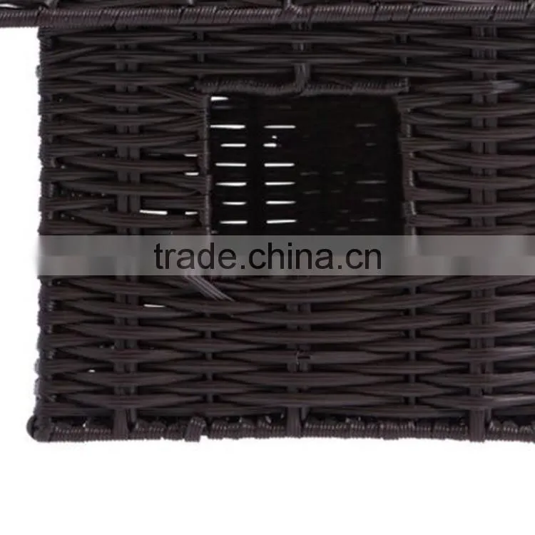New resin wicker woven mini hanging style cheap wholesale bird houses