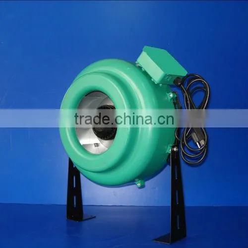 Plastic inline fan for hydroponics