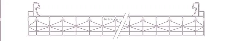 Zhejiang Haining 10-year warranty 16mm 7-wall diamond structure locking polycarbonate hollow sheet 1040mm