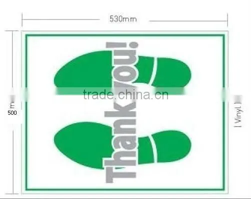 plastic/paper foot mat