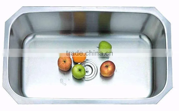 Big size stainless steel single bowl kitchen sink