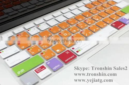 Custom Made Laptop Accessories Keyboard Protector Cover Skin with Eco-friendly Silicone Materials