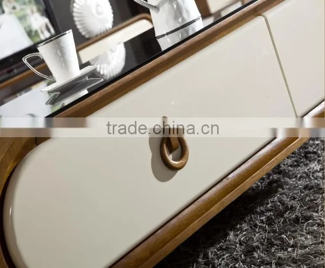Modern Marble Top Design Wooden TV Table