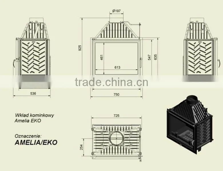 popular Russian style cast iron enamel pellet stove