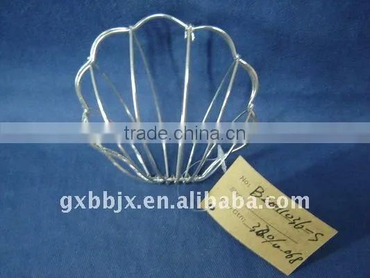Silver/gold small metal shell decorative box