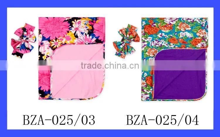 double layers floral newborn baby infant swaddle blanket