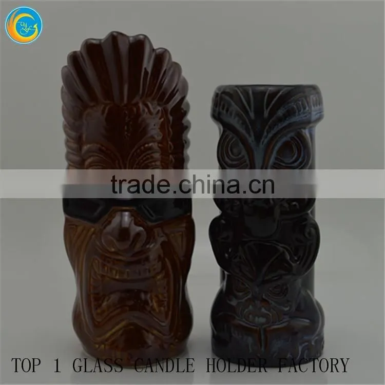 Customized Ceramic tiki mugs wholesale