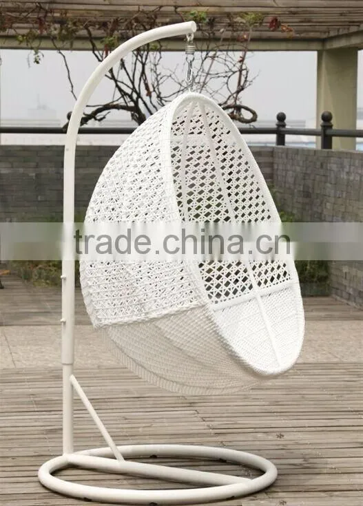 Rattan oval swing chairs