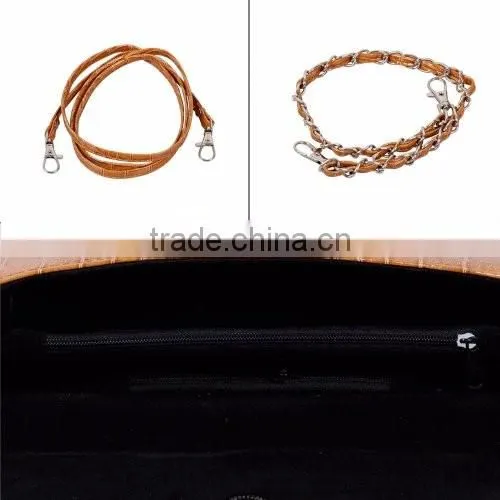 Womens Envelope Evening Patent Croc Skin Embossed Party Clutch