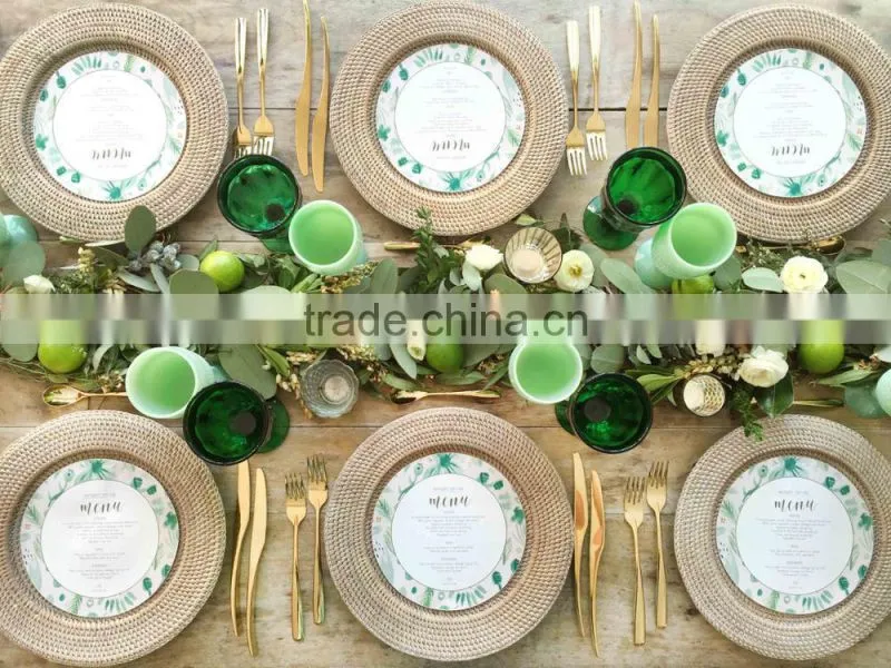 Rattan charger plate cheap price