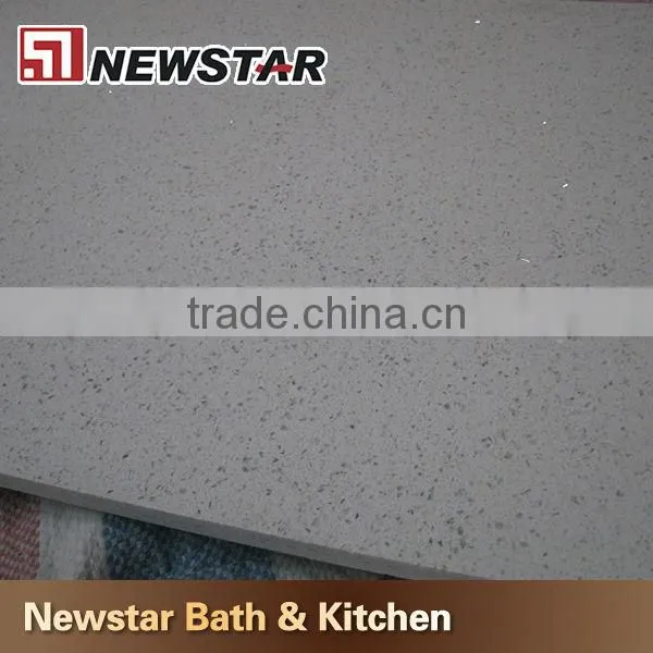 Made in China hot sales white quartz floor tiles