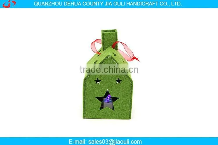 non-woven Christmas decoration, hanging LED Christmas house