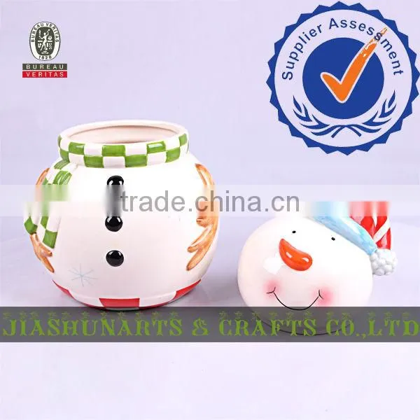 Snowman Ceramic Large Storage Boxes