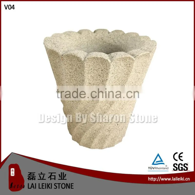 Interior Decorative Granite Pot