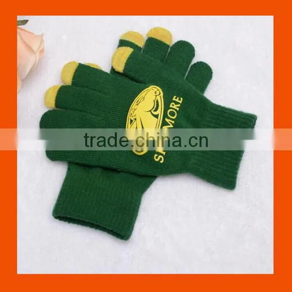 iPad Screen Touch Smart Gloves With Rubber Logo
