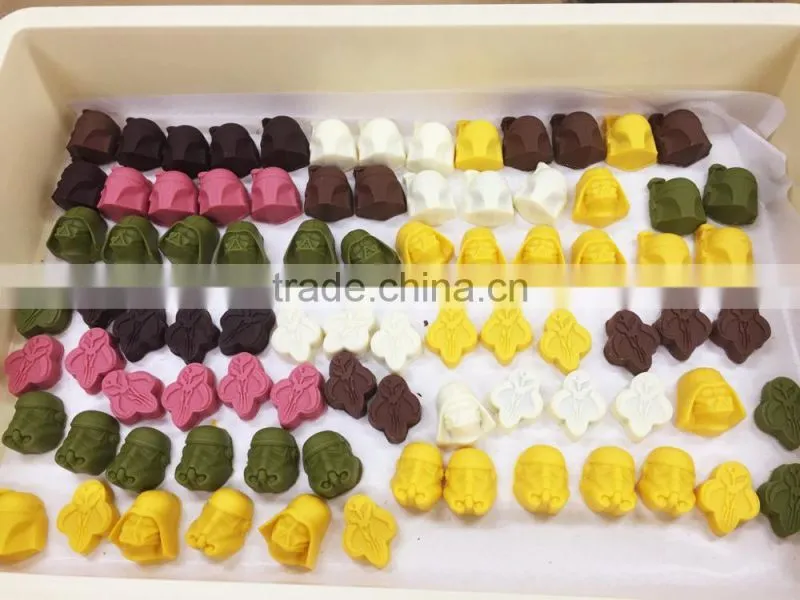 Funny world star silicone ice cube mold tray with 6 shapes