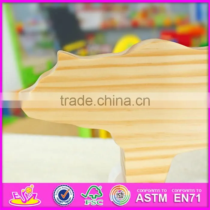 2016 new design baby toys wooden bear W05B152