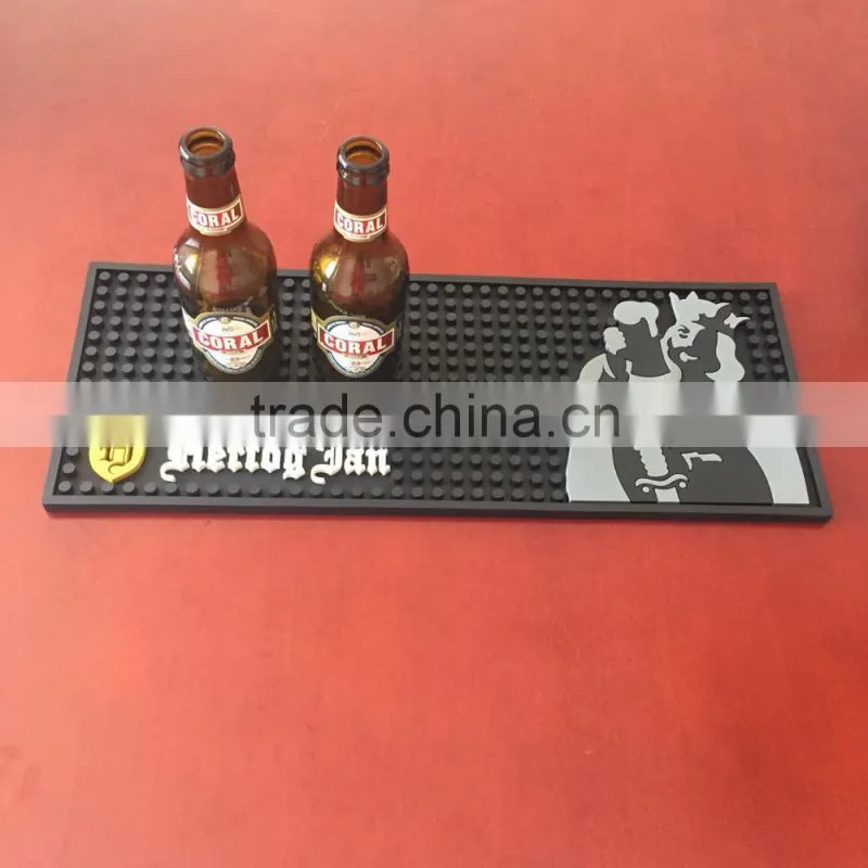 fashion customized branded bar mats pvc beer mat