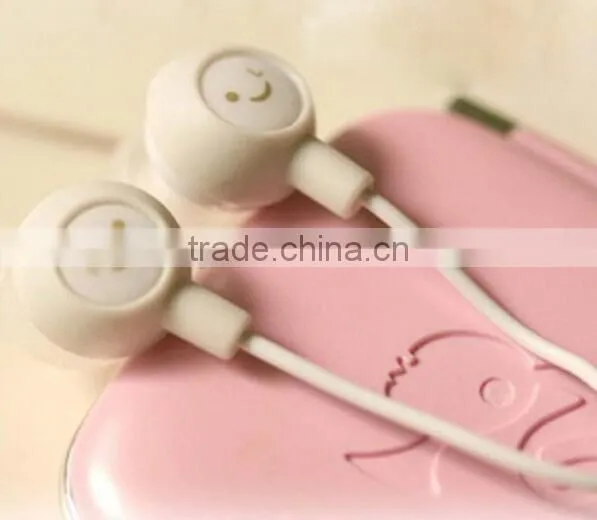 smile stereo earphone super bass MP3 MP4 Headphone earphone