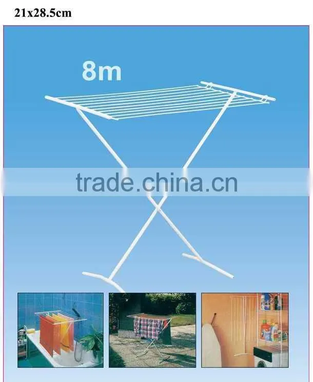 S/S 20m foldable cloth dryer rack with basket household