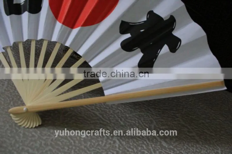Japanese chopsticks paper fan with Japanese flag logo