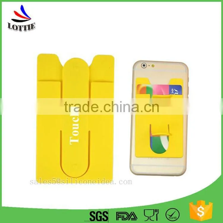 professional Silicone Card Holder Custom Logo Silicon Card Holder for Phone