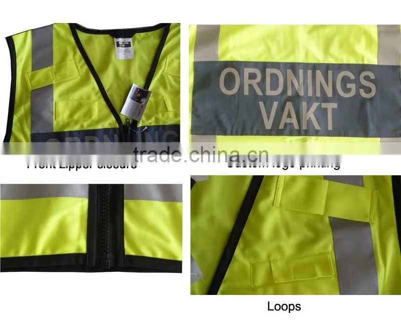Safety Vest Clothing Uv Reflective Stripes Material