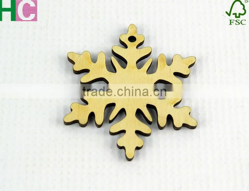 wood snow slices for Christmas tree decoration