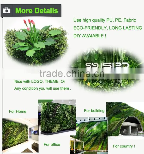 Zero maintenance wall garden artificial vertical garden