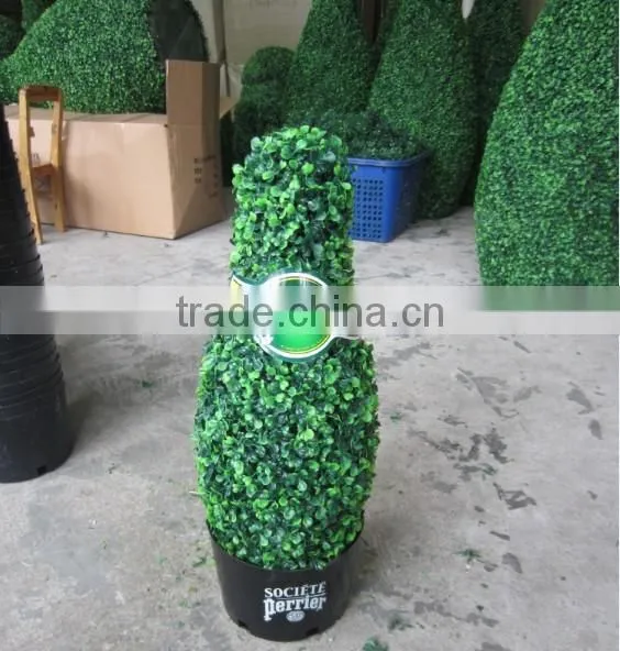 Artificial grass tree boxwood topiary tree for dec
